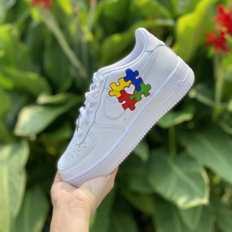 Custom Air Force 1 Autism Awareness-shecustomize