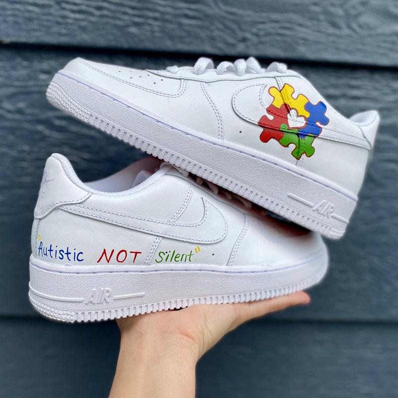 Custom Air Force 1 Autism Awareness-shecustomize