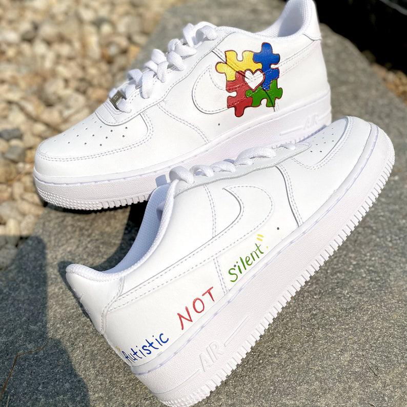 Custom Air Force 1 Autism Awareness-shecustomize