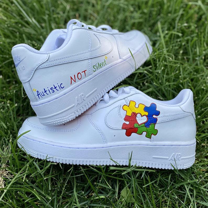 Custom Air Force 1 Autism Awareness-shecustomize