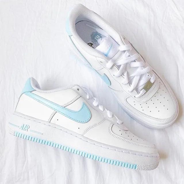 Custom Air Force 1 Baby Blue-shecustomize