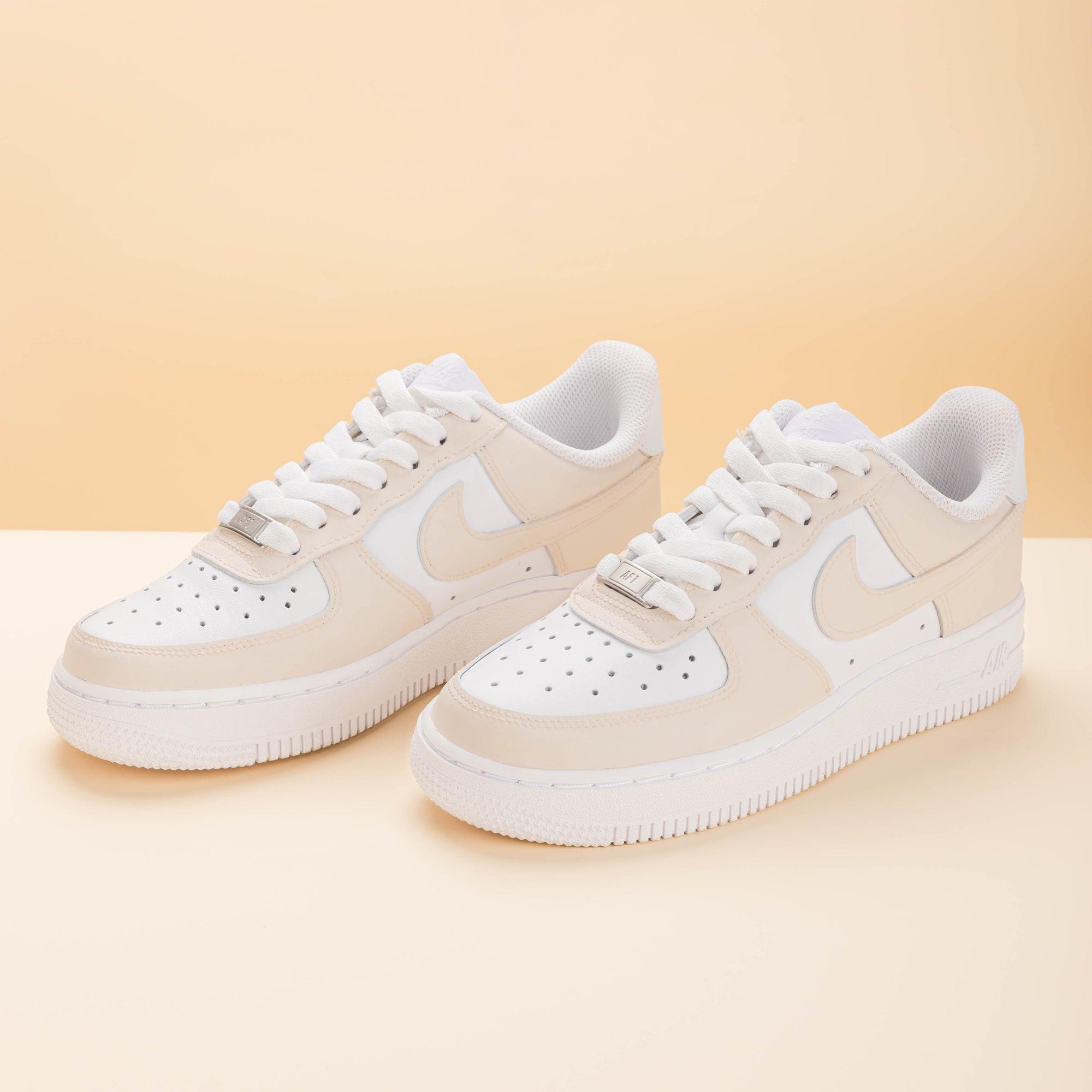 Custom Air Force 1 Beige-shecustomize