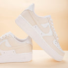 Custom Air Force 1 Beige-shecustomize