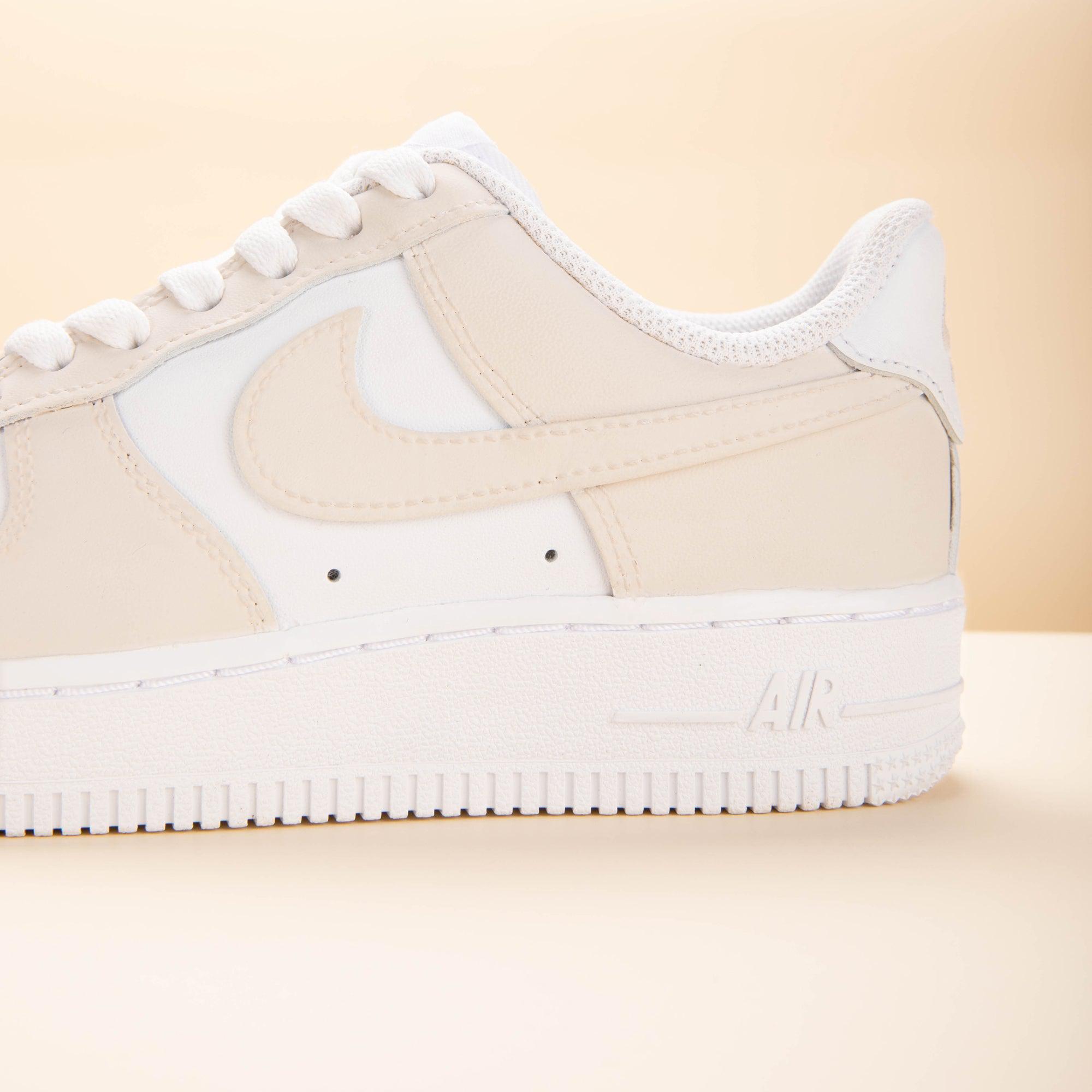 Custom Air Force 1 Beige-shecustomize