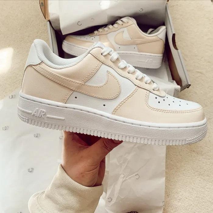 Custom Air Force 1 Beige-shecustomize