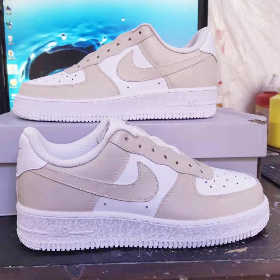 Custom Air Force 1 Beige-shecustomize