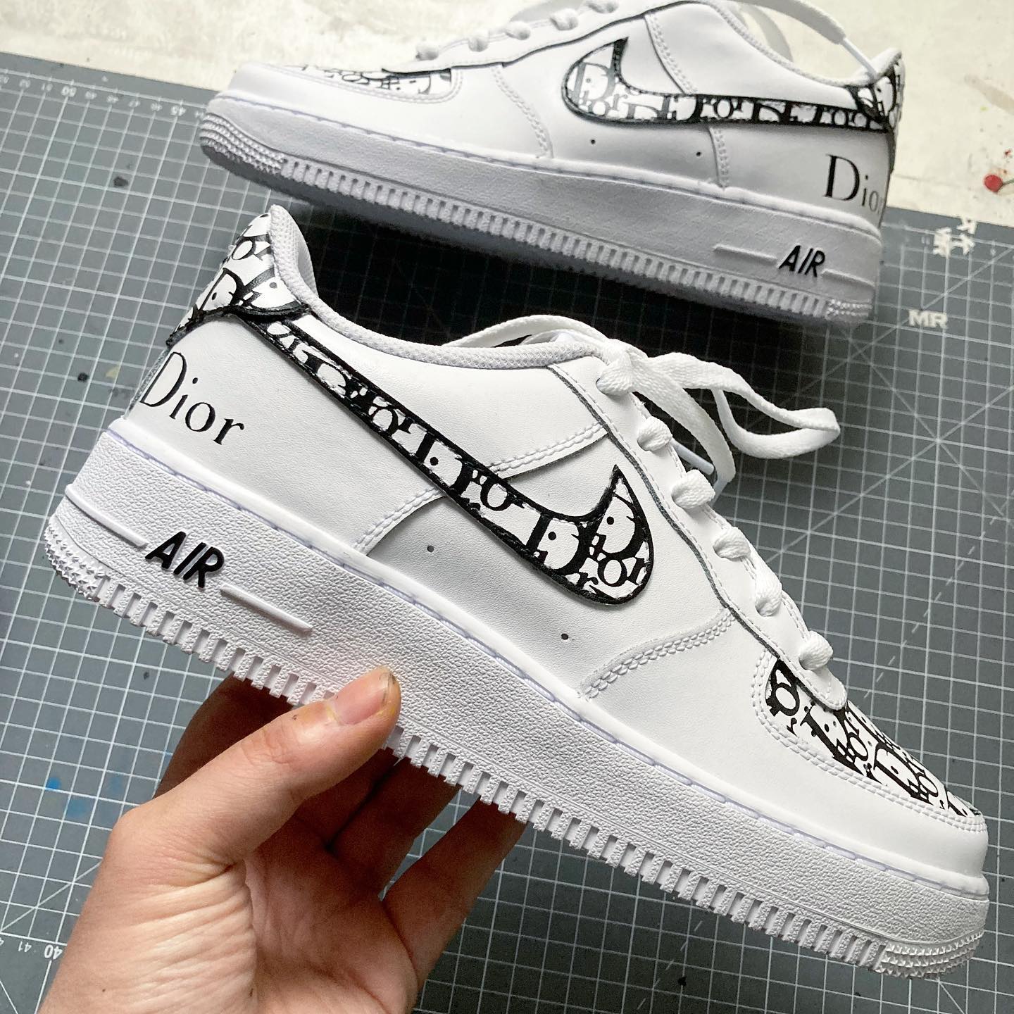 Custom Air Force 1 Black Design-shecustomize
