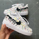 Custom Air Force 1 Black Splash🎨-shecustomize