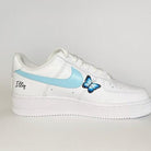 Custom Air Force 1 Blue Butterflies-shecustomize