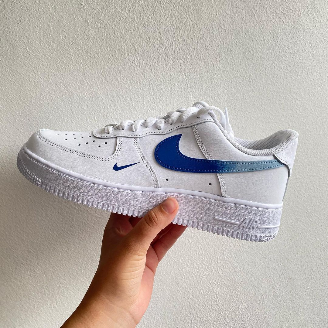 Custom Air Force 1 Blue Gradient-shecustomize