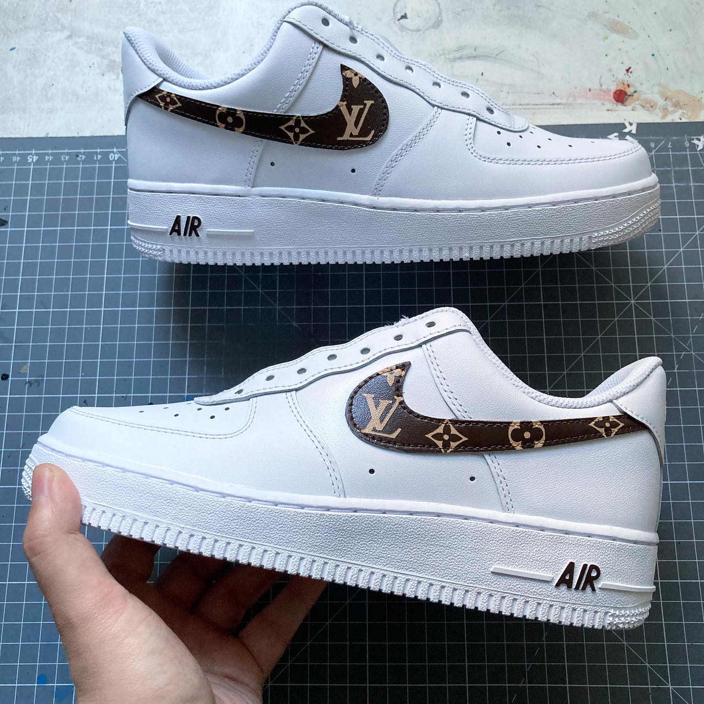 Custom Air Force 1 Brown Design-shecustomize
