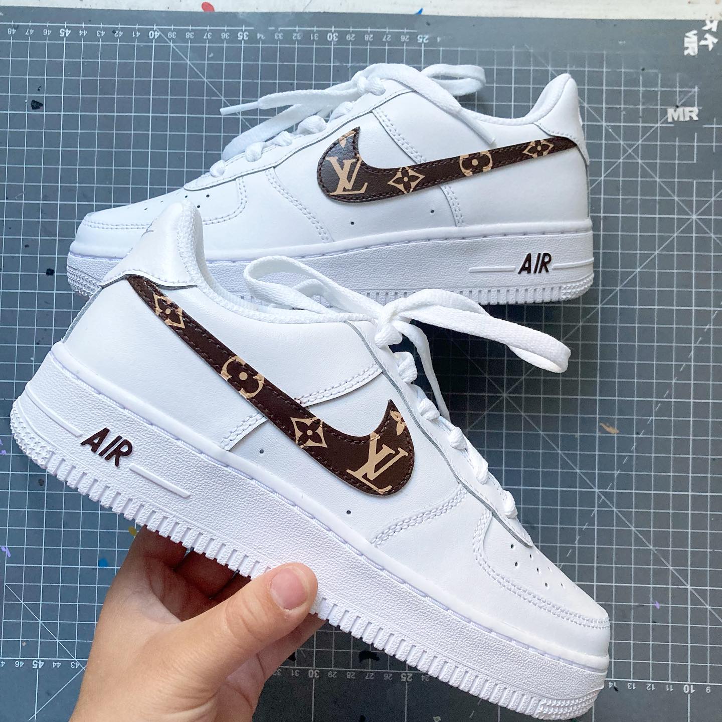 Custom Air Force 1 Brown Design-shecustomize