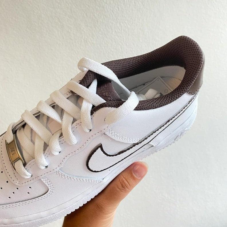 Custom Air Force 1 Brown Details-shecustomize