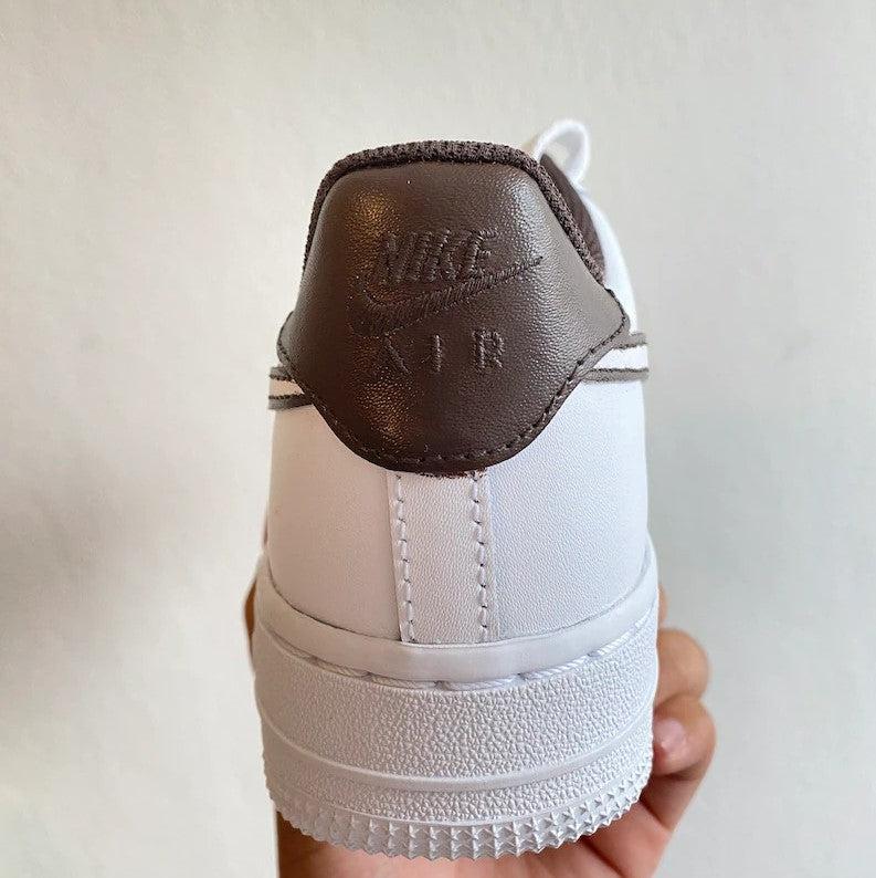 Custom Air Force 1 Brown Details-shecustomize