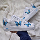 Custom Air Force 1 Butterfly Blue-shecustomize