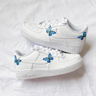 Custom Air Force 1 Butterfly Blue-shecustomize