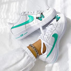 Custom Air Force 1 Butterfly Mint-shecustomize