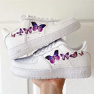 Custom Air Force 1 Butterfly Purple-shecustomize