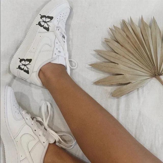custom air force 1 reflective butterfly