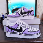 Custom Air Force 1 Cartoons Drip Purple-shecustomize