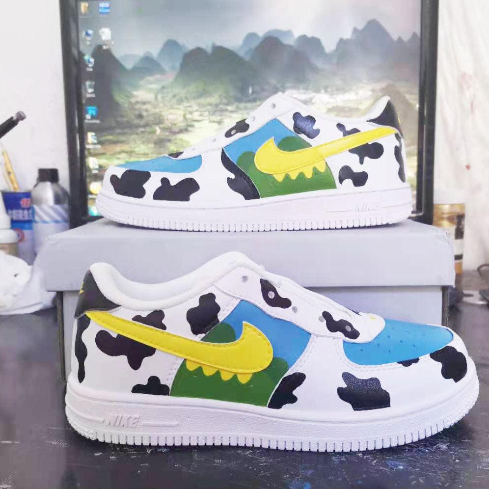 Custom Air Force 1 Cow Print-shecustomize