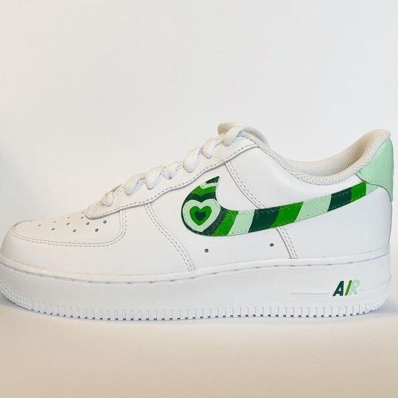 Custom Air Force 1 Cute Green-shecustomize