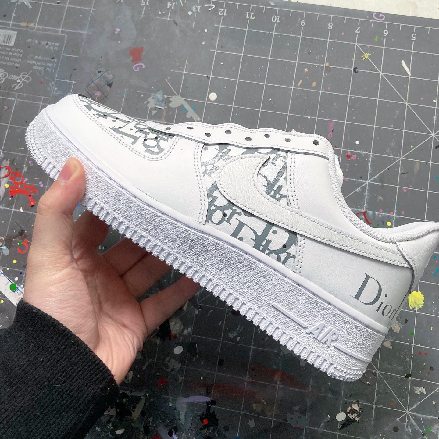 Custom Air Force 1 Grey Design-shecustomize