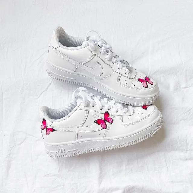 Custom Air Force 1 Rose butterfly - shecustomize