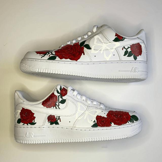 Custom Air Force 1 Roses And butterflies - shecustomize