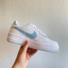 Custom Air Force 1 Shadow Light Blue Details-shecustomize