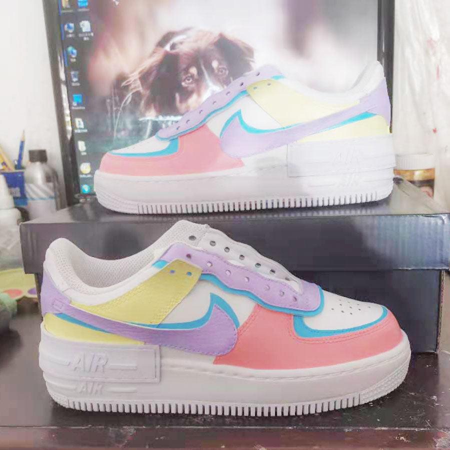 Custom Air Force 1 Shadow Pastel-shecustomize