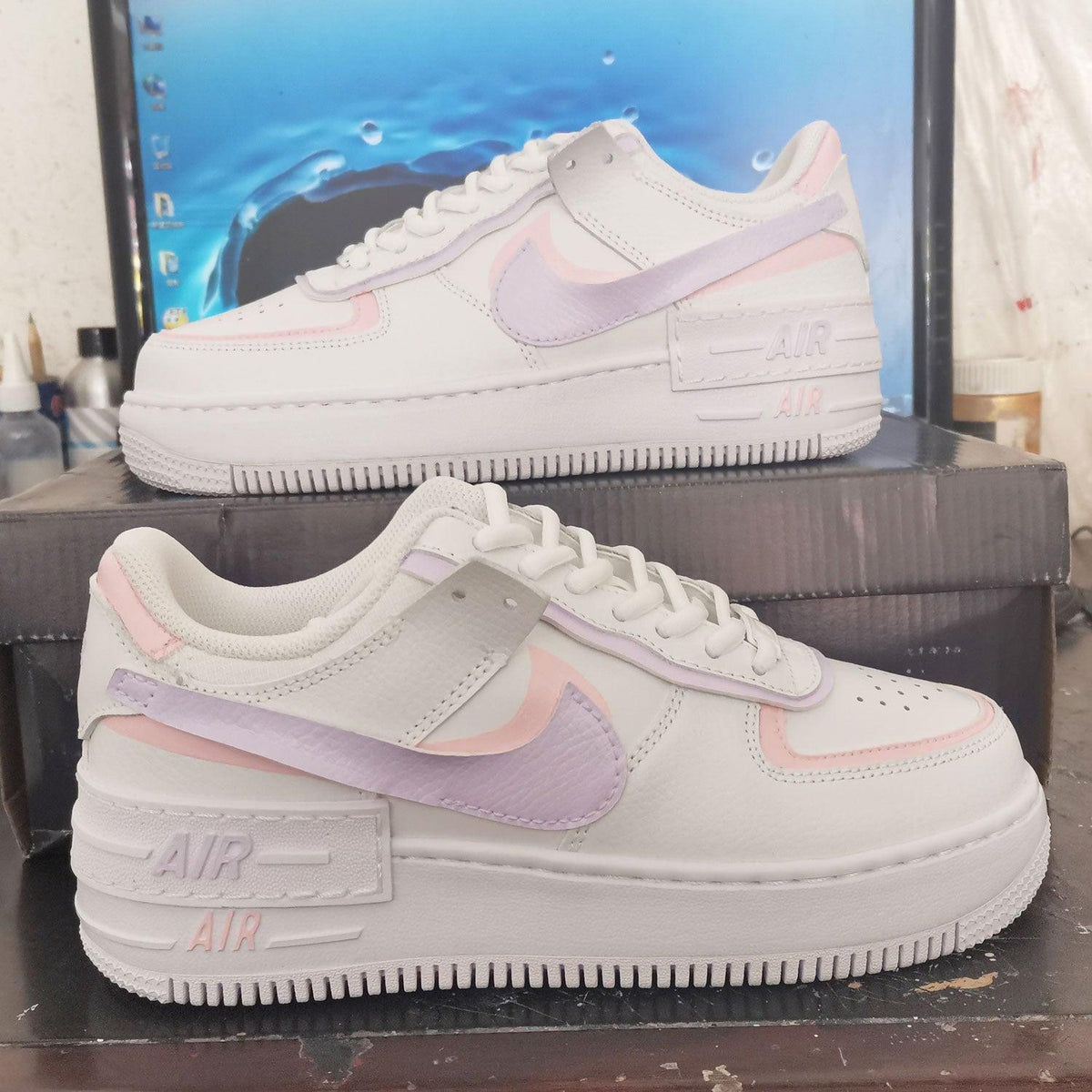 Custom Air Force 1 Shadow Pastel â SHECUSTOMIZE