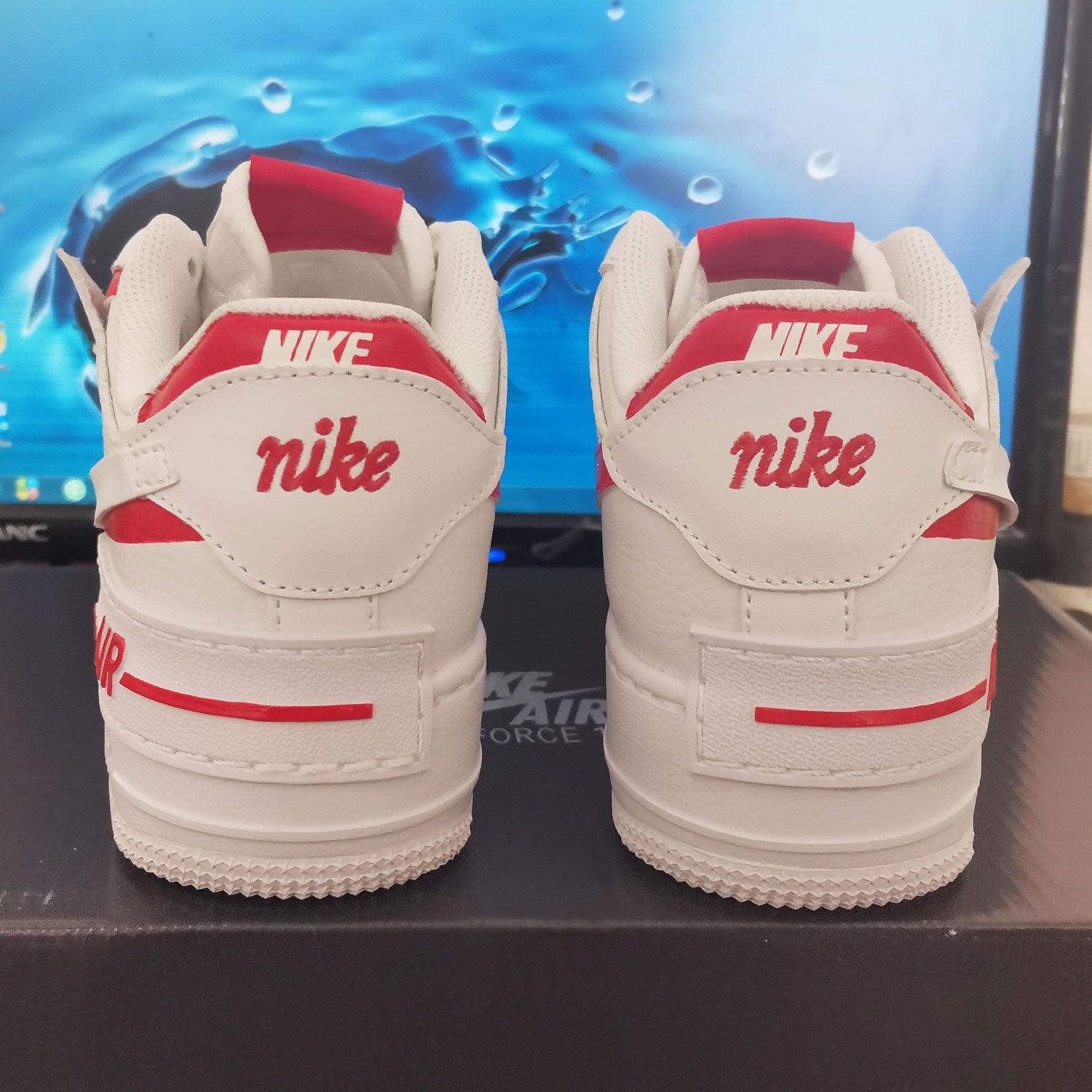 Custom Air Force 1 Shadow Red-shecustomize