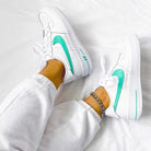 Custom Air Force 1 Swoosh Mint Green-shecustomize