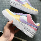 Custom Air Force 1 Yellow Pink Purple π¨-shecustomize