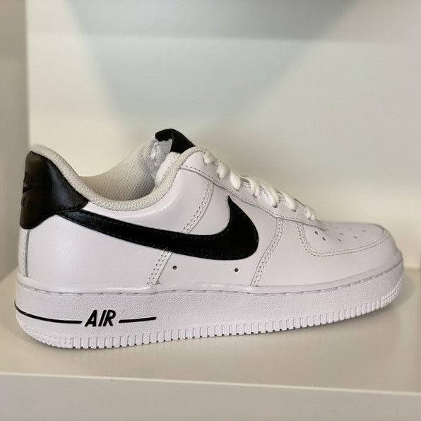 Custom Black Nike Air Force Ones-shecustomize