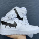 Custom Black Nike Drip Air Force 1-shecustomize