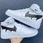 Custom Black Nike Drip Air Force 1-shecustomize