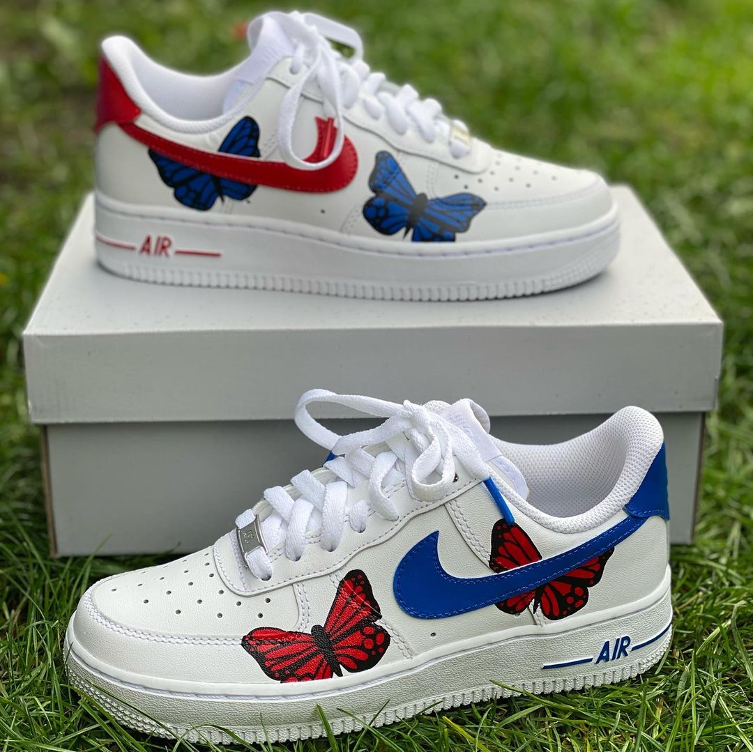 Custom Butterfly AF1’s-shecustomize