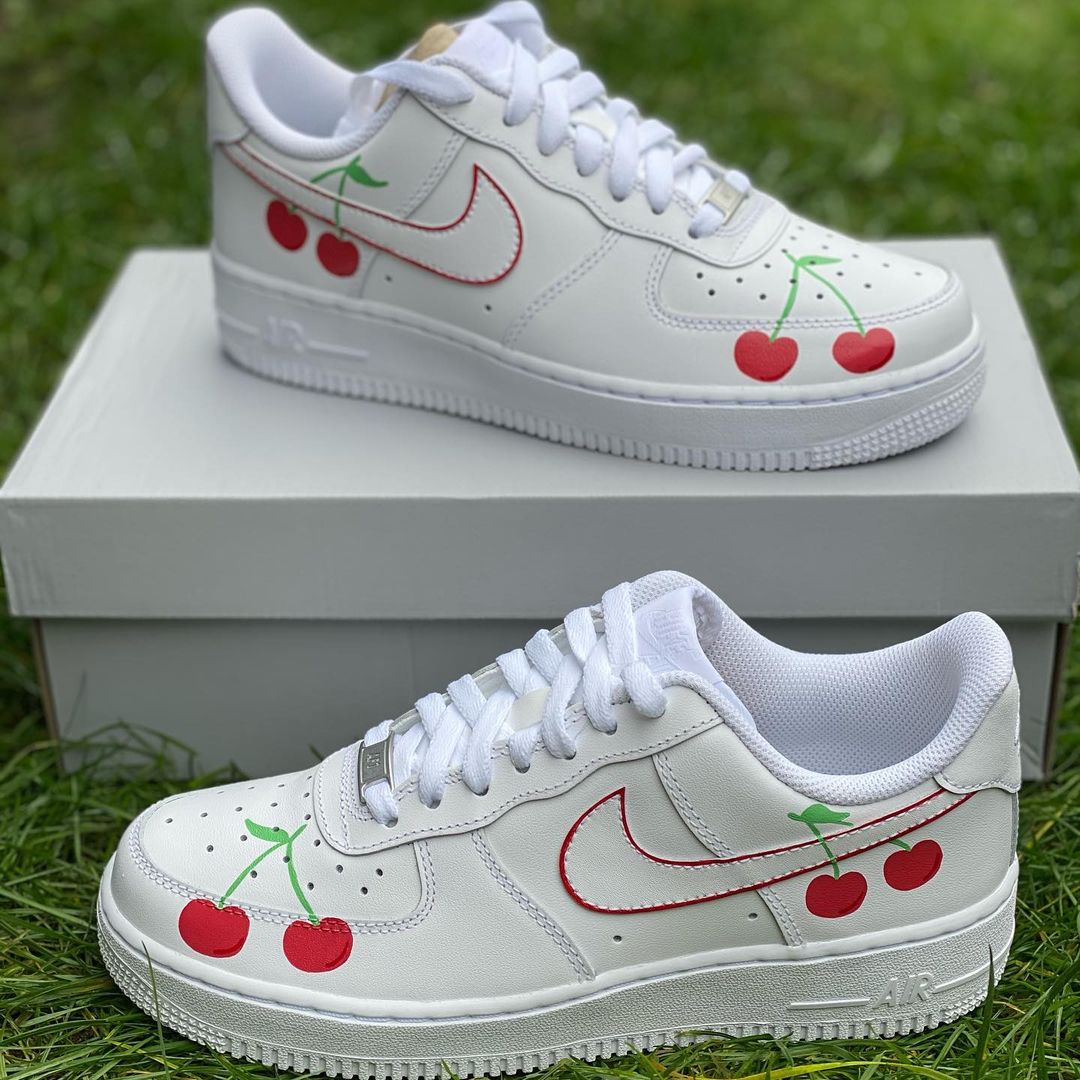 🍒Custom Cherry AF1’s🍒-shecustomize