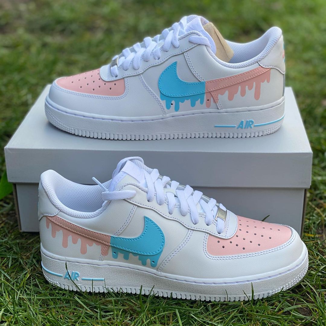 Custom Drip Air Force 1’s-shecustomize