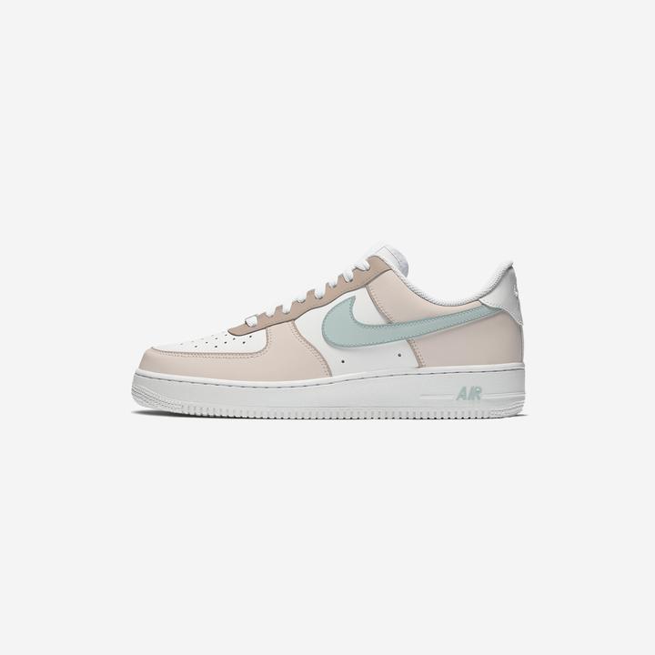 Custom Nike Air Force 1 Cream Brown-shecustomize