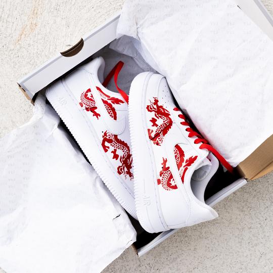 Custom Nike Air Force 1 Dragon-shecustomize