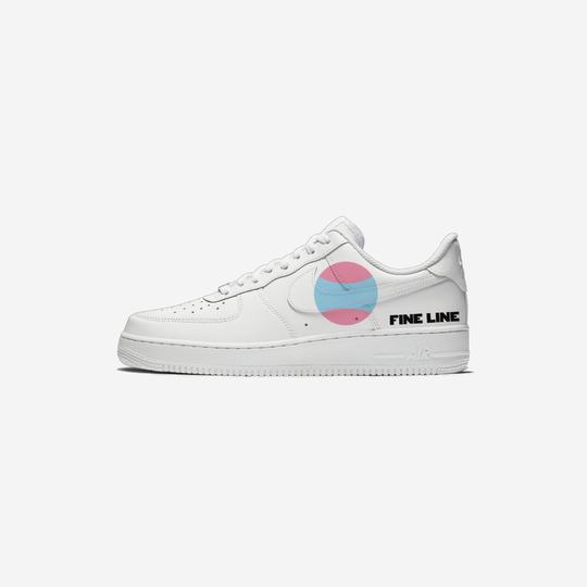Custom Nike Air Force 1 Fine Line-shecustomize