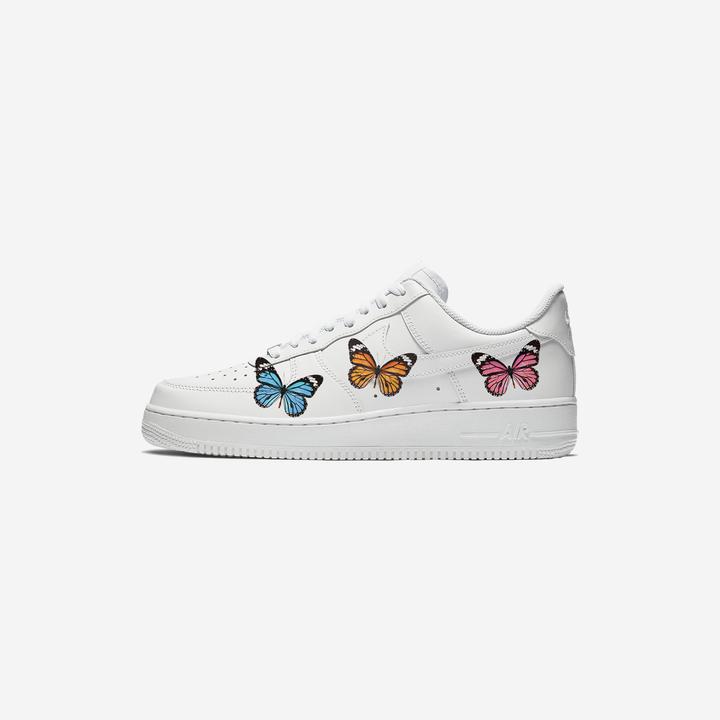 Custom Nike Air Force 1 Multi Butterfly I-shecustomize