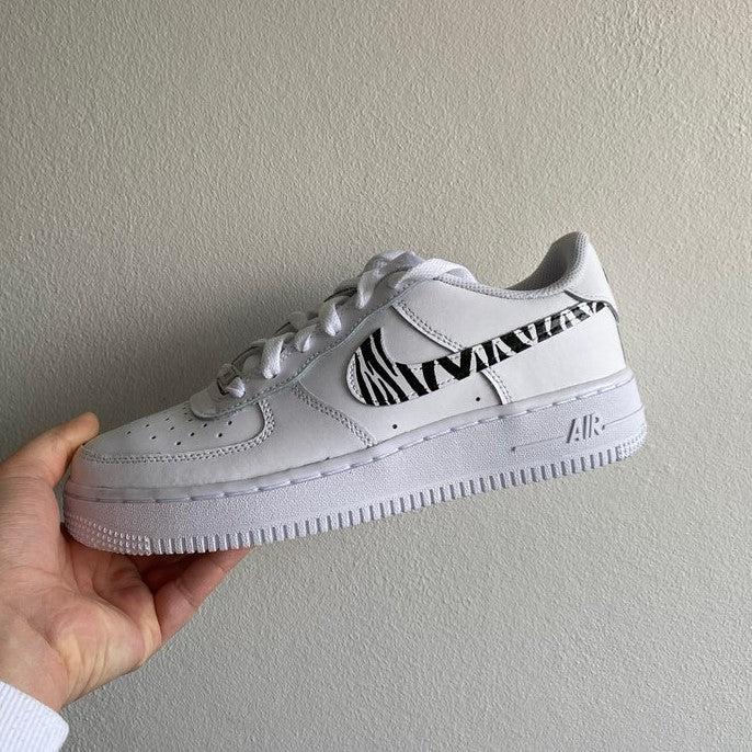 Custom Nike Air Force 1 Zebra-shecustomize