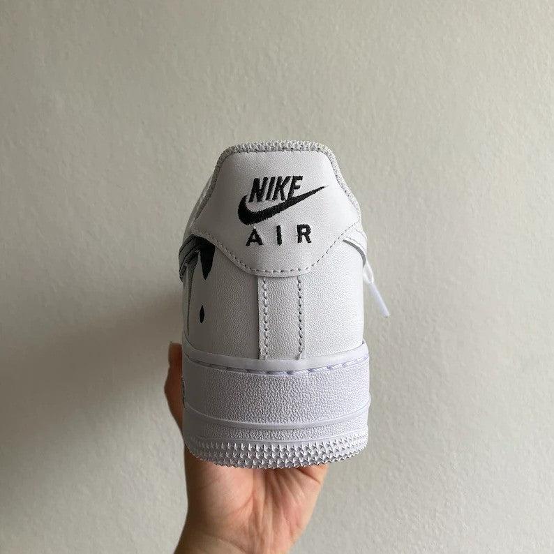 Custom Nike Air Force 1’s Drip Swoosh-shecustomize