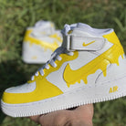 Custom Nike Air Force Ones Yellow-shecustomize