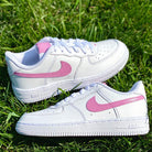 Custom Pink Nike Air Force Ones-shecustomize