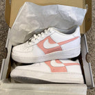 Custom Pink Nike Drip Air Force Ones-shecustomize